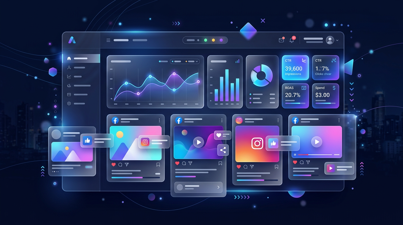 Facebook and Instagram advertising campaign visual